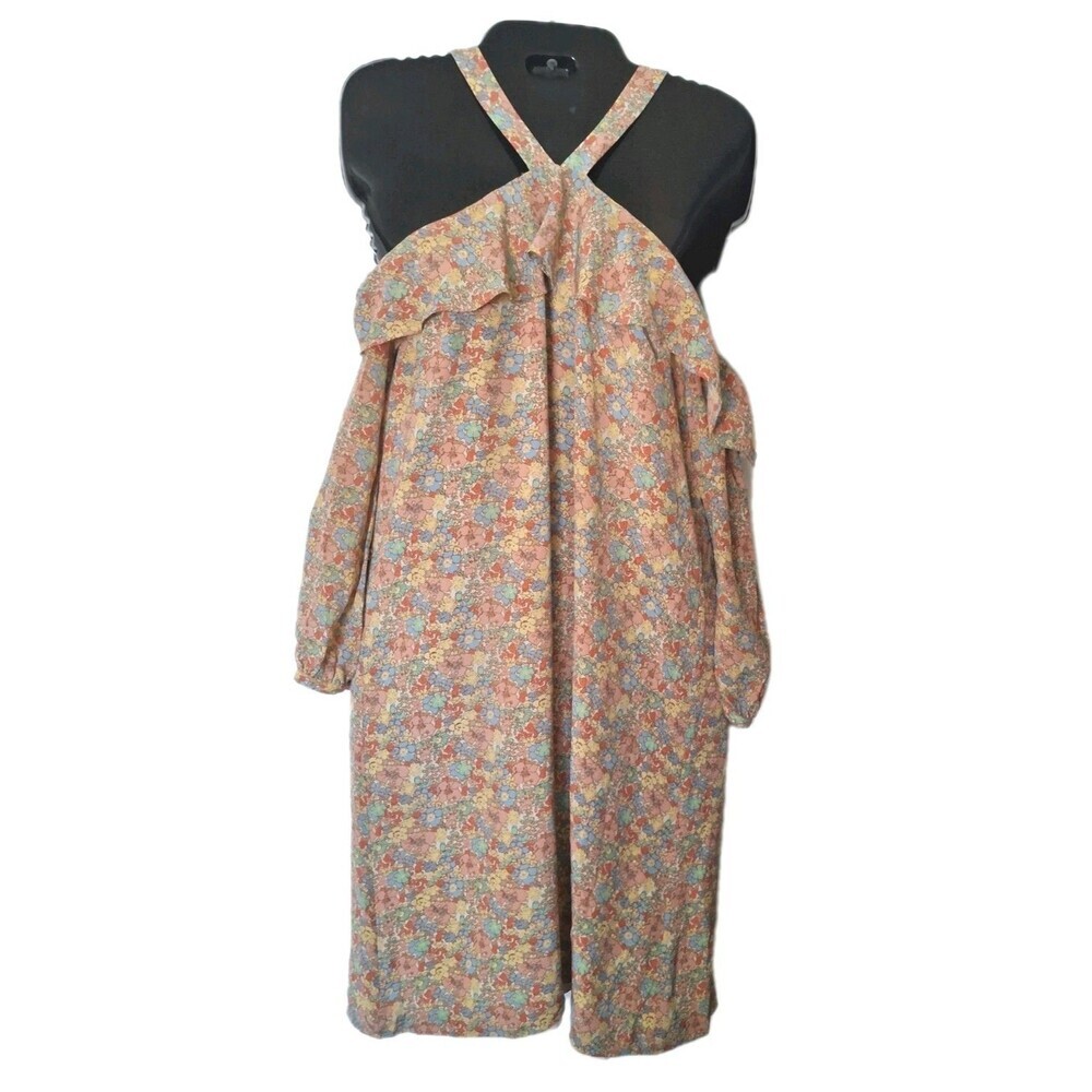 MADEWELL Forsythia Dress Women's Size 8 Blossom Off Shoulder Silk Bloomcore - Picture 3 of 9